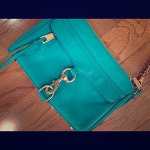 Rebecca Minkoff Mini MAC turquoise crossbody